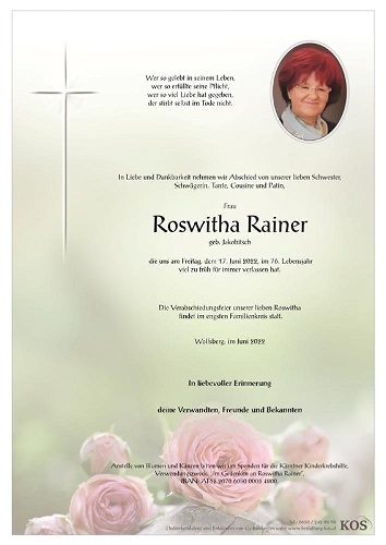 Roswitha Rainer